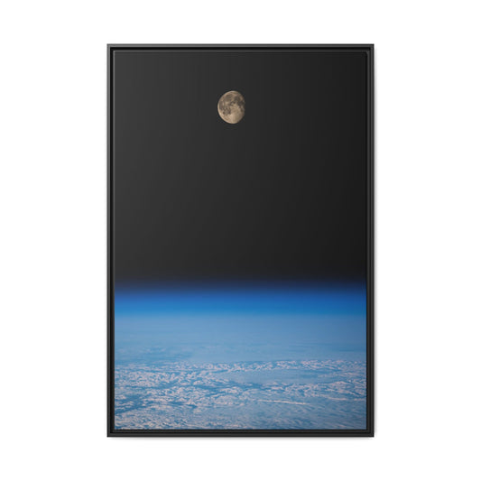 Moonrise - NASA Framed Canvas